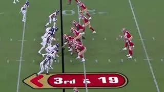 Connor Colby in Niners Broncos Preseason game opens massive hole for QB run