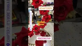 🌹 Luxury Red Rose Wedding Tray | Elegant Ring & Gift Presentation by Chapter2PK