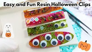 Easy Halloween Hair Clips Ideas Resin for Beginners Resin Crafts Resin diy Epoxy Resin Projects