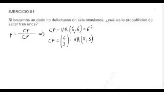 PROBABILIDAD (46), PROBABILIDAD, EJERCICIO 54