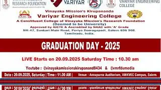 VMKVEC GRADUATION DAY - 2025 ‪@vmrfdumedia @VMKVEC_official