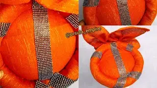 how to do rolled edges Asooke fascinator