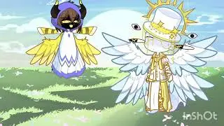 Adam fiys while God watches him [Hazbin hotel]
