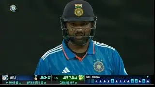 Rohit Sharma vr pet commins💪Rohit Sharma 81 vr Australia #cricket #highlights #rohitsharma #worldcup