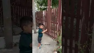 The little railfan is ringing bell before the train arrives at Haranpur Junction #haranpur #ہرن_پور