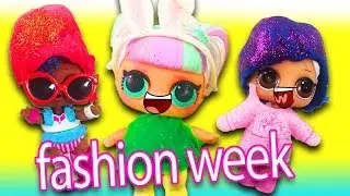 LOL Surprise Dolls Design Clothes! Featuring Independent Queen, DollFace, and Unicorn!