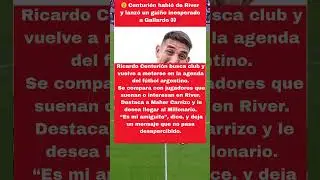 😮 Centuri&oacute;n habl&oacute; de River y lanz&oacute; un gui&ntilde;o inesperado a Gallardo 👀🔴