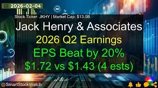 Jack Henry & Associates (JKHY|$13.0B) - 2026 Q2 Earnings Analysis