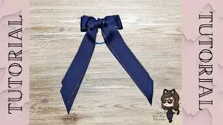 How to make hair bows with ribbon | Hair bow tutorial | LAYERED TAILS DOWN Equestrian Tux Bow