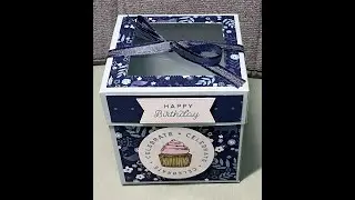 No. 220 Stampin' Up! Circle Sayings Cupcake Box