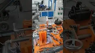 double wire double mold chain link fence making machine