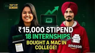 18 Internships in College? ₹15,000 Stipend to Amazon Offer &ndash; How She Did It!
