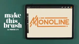 Create Monoline Brush in PROCREATE