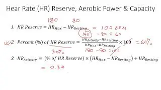 Target or Activity or training zone Heart Rate calculation