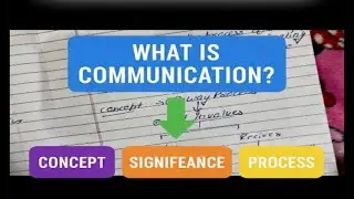 What is Communication? Concept, Process & Importance | Unit 5 | Principles & Practice of Management 