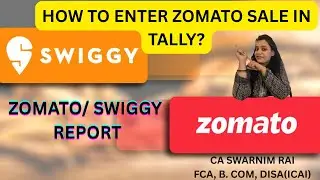 Journal entries for restaurants dealing in Swiggy & Zomato orders. How to enter Zomato sale in Tally