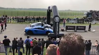 Aventador S vs R8 V10+ Spring event 2018