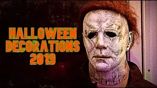 HALLOWEEN DECORATIONS, Props, & Animatronics 2019 - DAYTIME Yard Tour - Monsters, Ghouls, & Clowns