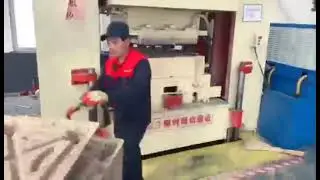 202 Compressed Wood Pallet Manufacturing Machine / Coconut Shell & Sawdust Pallet Press Machine