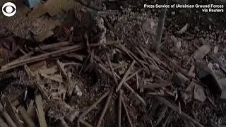 WEB EXTRA: Damaged Buildings and Infrastructure in Okhtyrka, Ukraine