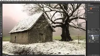 Photoshop tutorial from summer to winter video