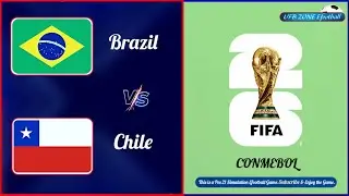 Brazil vs Chile | 2026 World Cup Qualifying CONMEBOL | PES 21 Simulation