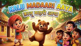 Kalu Madaari Aya | कालू मदारी आया | Part-7 | Hindi Rhymes for kids toddler Song | Cartoon 