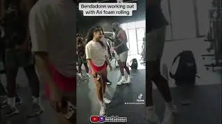 Bendadonn working out with Ari Fletcher