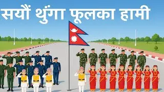 Sayaun Thunga Phool Ka सयौं थुँगा फूलका | National Anthem of Nepal | Nepali Rhymes for Kids