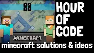 Hour of Code Minecraft Aquatic Adventure SOLUTIONS & IDEAS