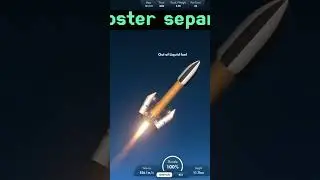 MoonSeeker Rocket booster separation #space #spacelaunch #rocketlaunch #sfs #rocket #spacescience