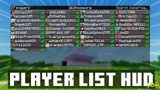 Player List HUD V0.2 RELEASE - Texture Pack for Minecraft Bedrock Edition