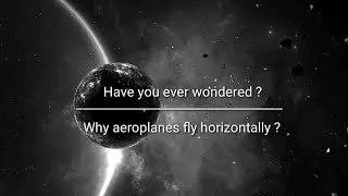 Why do planes fly horizontally ?