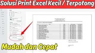 Mengatasi Print Excel Kecil atau Terpotong