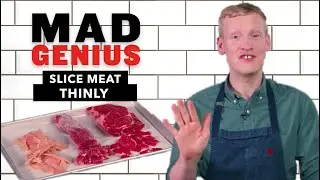 Тонко нарежьте мясо с помощью этого простого трюка | Советы от Mad Genius | Еда и вино