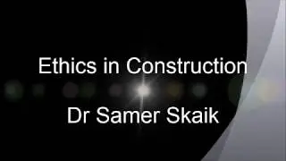 Ethics in Construction