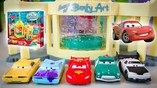 Cars Color Changers 2015 Series Lightning McQueen Disney Cars Color Change Ramone's Playset