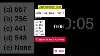 Approximation Quiz #10 | Quantitative Aptitude | Quants | Bank Exams | #rrbpo #ibpspo #sbipo #shorts