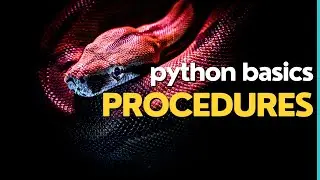 Python Basics: Procedures