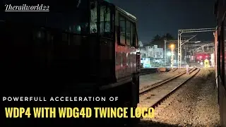Powerful Acceleration Of Diesel Loco's| Wdp4 With Wdg4d| Diesel Locomotive| Indian Railway|#railway 