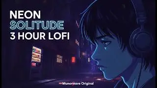 NEON SOLITUDE 🌃✨ Lofi Music for Deep Focus & Calm Nights (3 Hours)