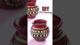 Pot Painting Ideas | Mandala Pot Painting  | Pot Decoration Ideas
