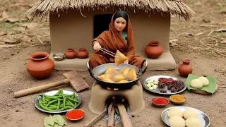 Miniature Doll Makes Crispy Samosa recipe 😋 Mini cooking Samosa #miniaturecooking #asmr 