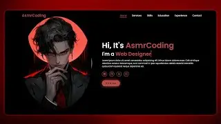Asmr Coding ╰┈➤Create A Portfolio Website Using HTML and CSS Only ╰┈➤ No Talking