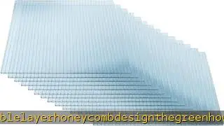 2' X 4' 40 Pcs Polycarbonate Greenhouse Panels 0.16'-thickness Twin-Walled Polycarbonate Sheets, Cl