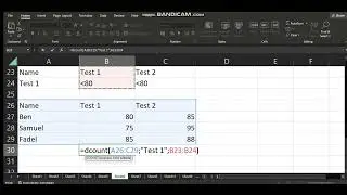 How to use DCOUNT function on Excel
