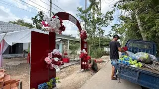 Rặp cưới đã đem lại chuẩn bị cho ngày trọng đại của Trung và chị Quý