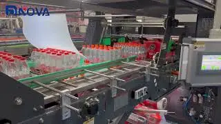 Shrink packers pet bottles 4x6 running in Indonesia secondary packaging for beverages