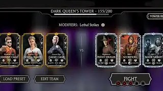 Fatal Dark Queen Tower 155 gameplay | MK mobile gameplay