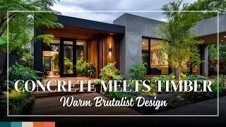 Timber Infused Brutalism &ndash; Concrete and Wood Blended for Warm, Organic Refinement